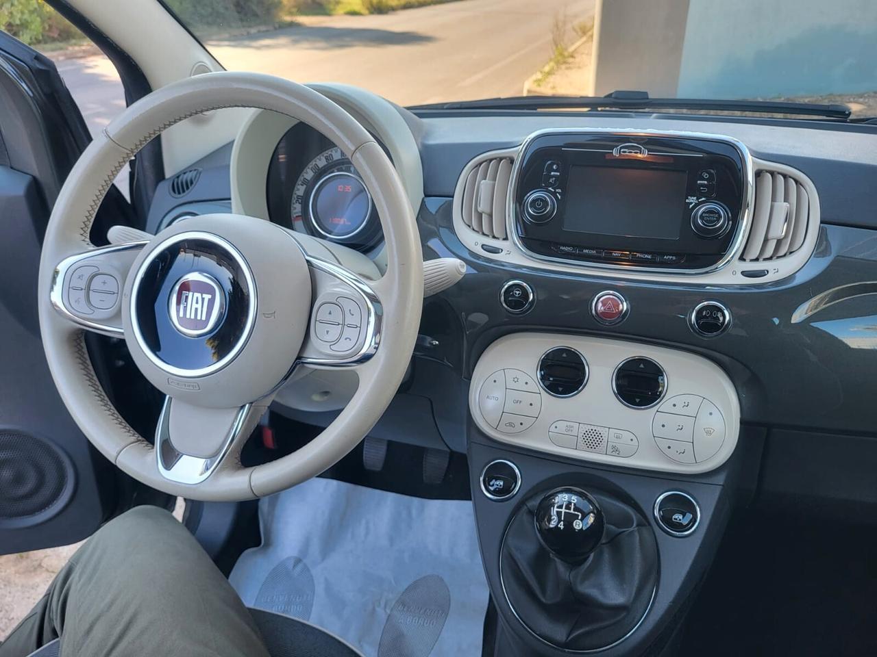 Fiat 500 1.2 Lounge+Tetto+Navy+Clima Automatico...