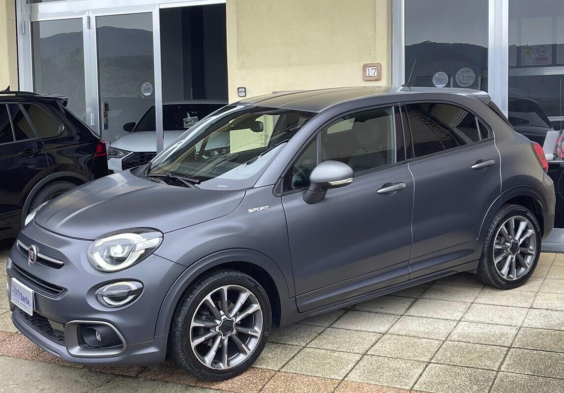 Fiat 500X 1.6 MultiJet 130 CV Sport Fari Full LED, Retrocamera, Navigatore, Cerchi 18, Grigio opaco