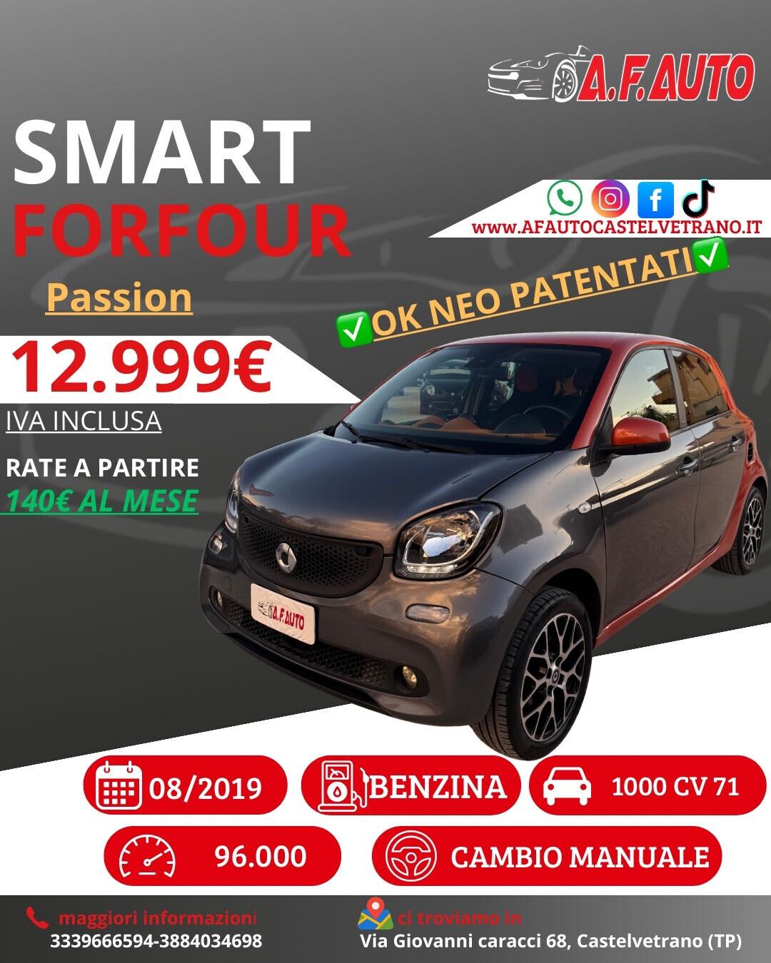 Smart ForFour 70 1.0 Passion