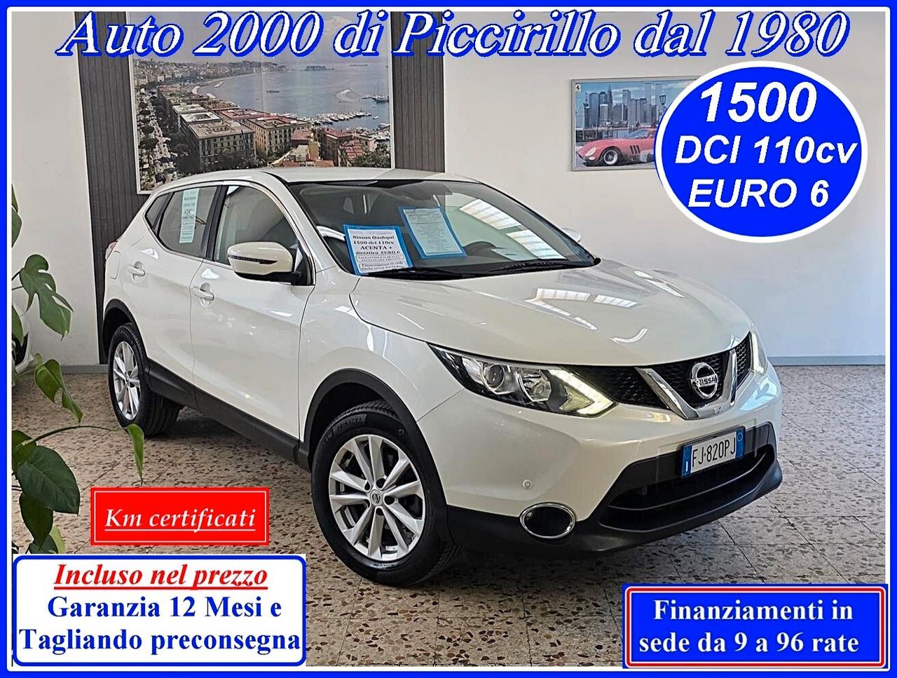 Nissan Qashqai 1500 dci UniProprietario Garanzia12mesi