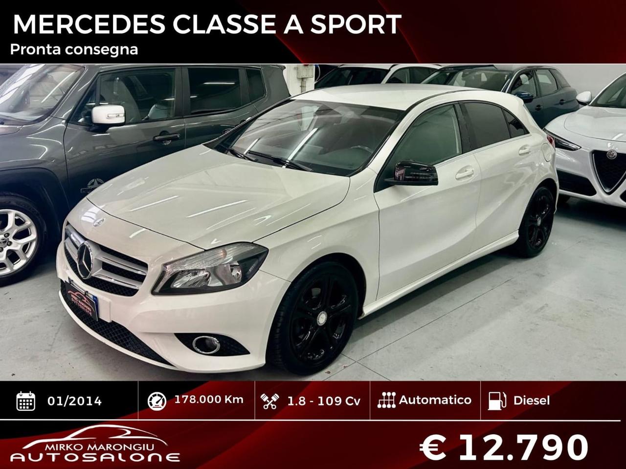 CLASSE A 1.8 MERCEDES Automatic Sport finanziabile