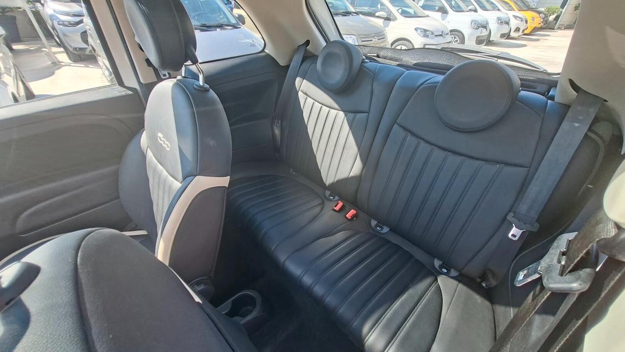 Fiat 500 1.2 Lounge con sedili in pelle