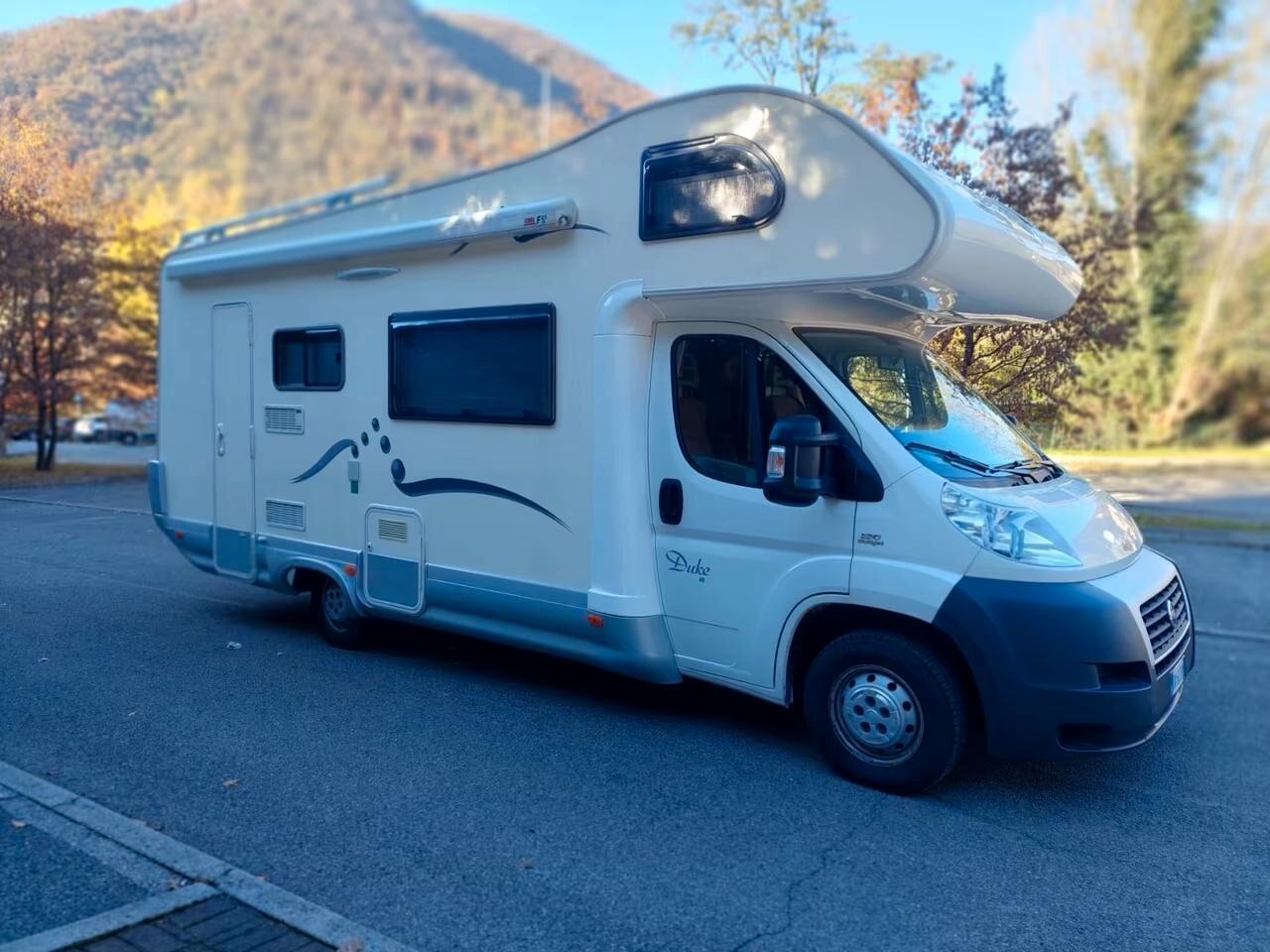 FIAT DUCATO DUKE 48 MANSARDATO CAMPER 7 POSTI