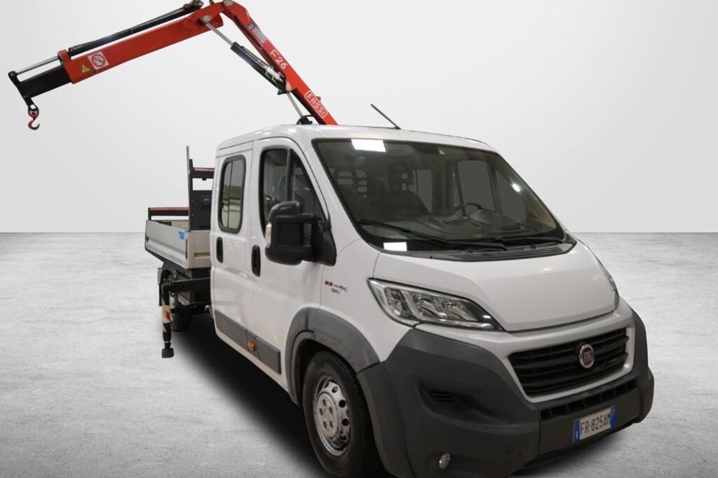 FIAT DUCATO 35 2.3MJT 130CV PLM-DC CABINATO MAXI + GRU 7 POSTI PORTATA 1505KG