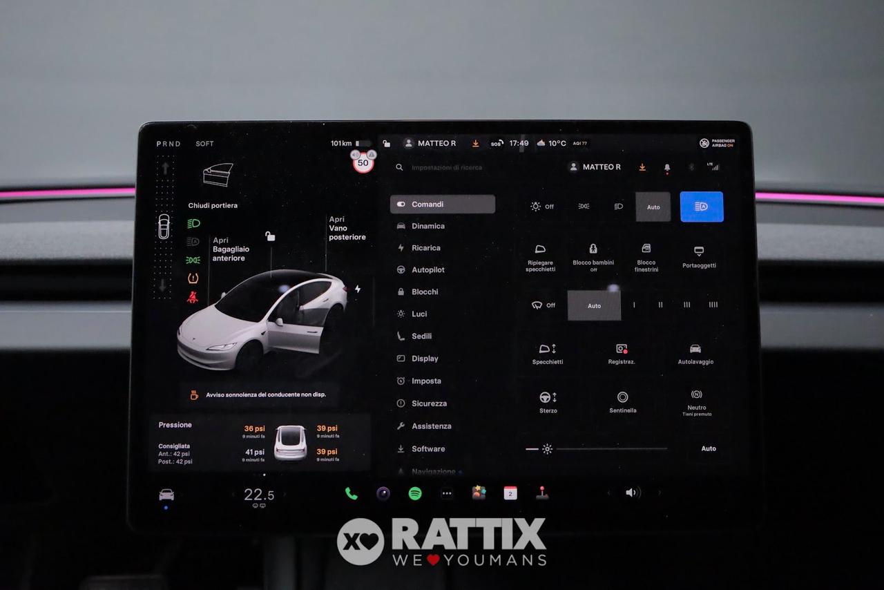 Tesla Model 3 motore elettrico Premium RWD + tetto panoramico & Wallbox