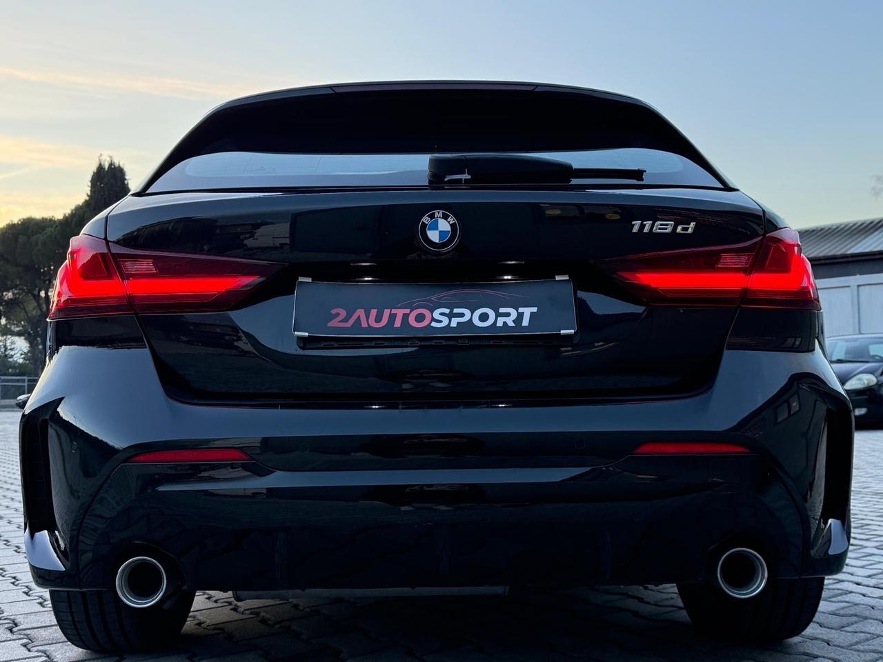 BMW 118D 150cv MSPORT NAVI LED TETTO UNICOPROPRIETARIO 2020