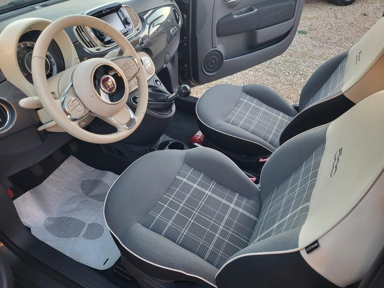 Fiat 500 1.2 Lounge+Tetto+Navy+Clima Automatico...