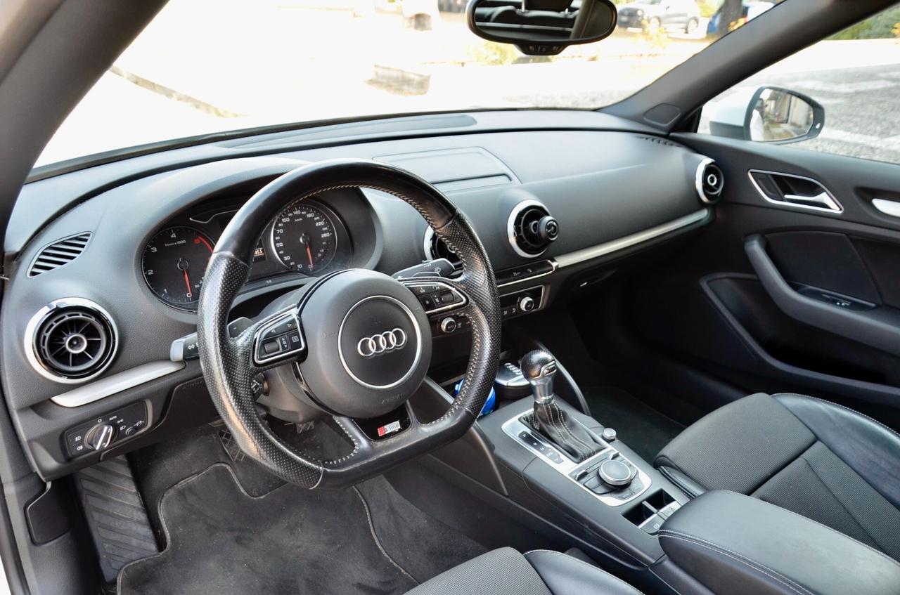 AUDI A3 CABRIO 2.0 TDI S-LINE INT+EXT 150cv S-TRONIC, UNICO UTILIZZATORE, UFF ITALIANA, EURO 6B, XENO, FRANGIVENTO, NAVI, PERMUTE
