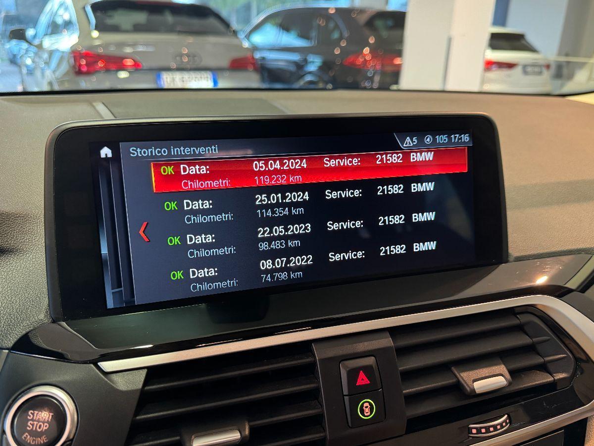 BMW X3 xDrive20d xLine Pelle Chiara Luci ambient