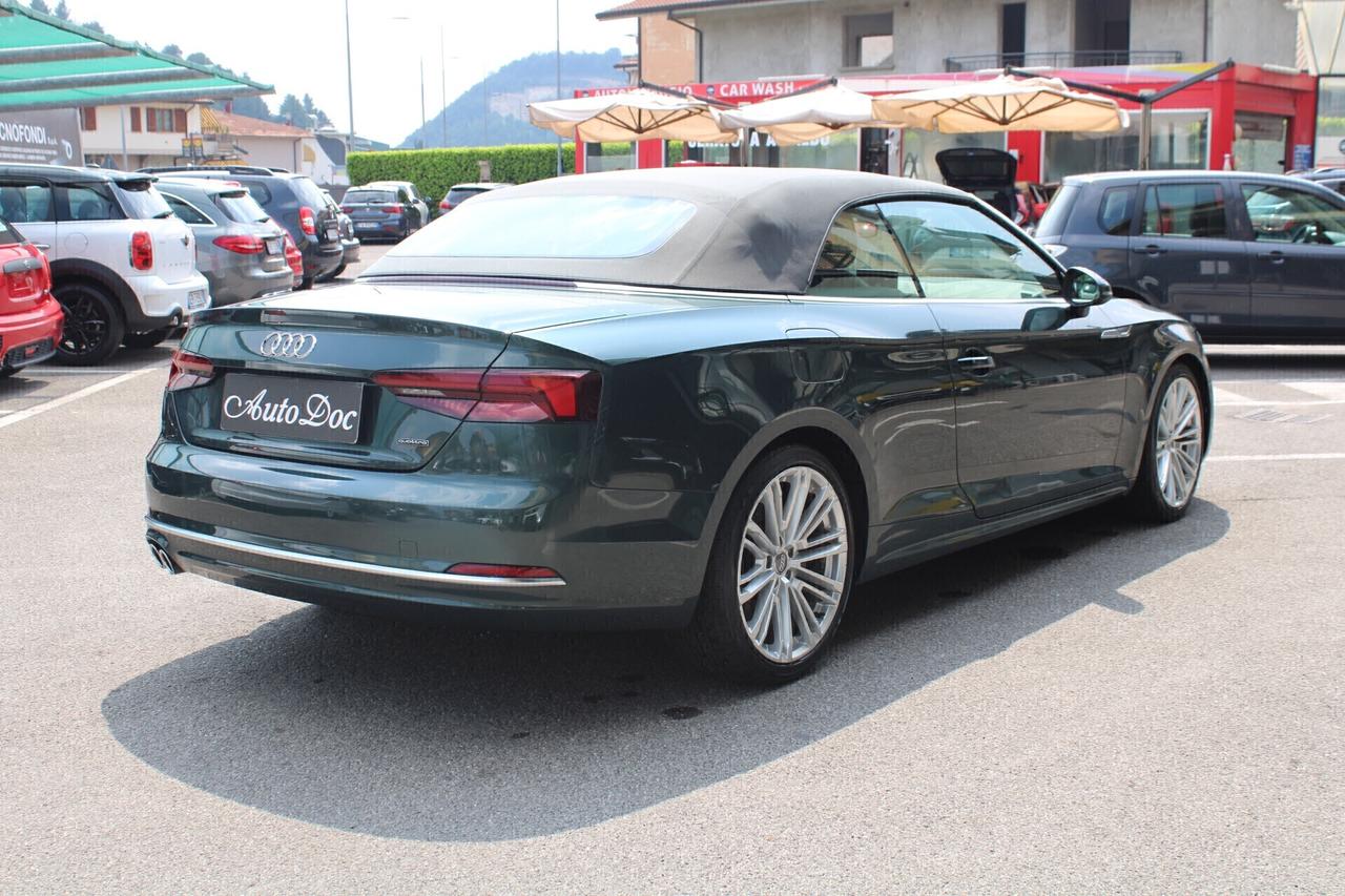 Audi A5 Cabrio 50 TDI TIPTRONIC QUATTRO SPORT 4x4 INTERNI NERI IN PELLE