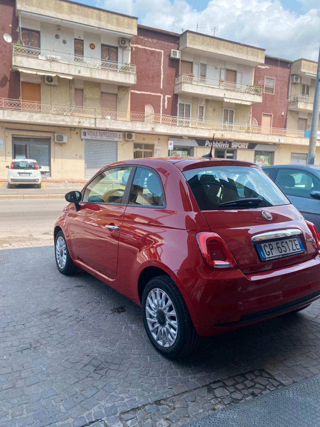 Fiat 500 1.0 Hybrid Red