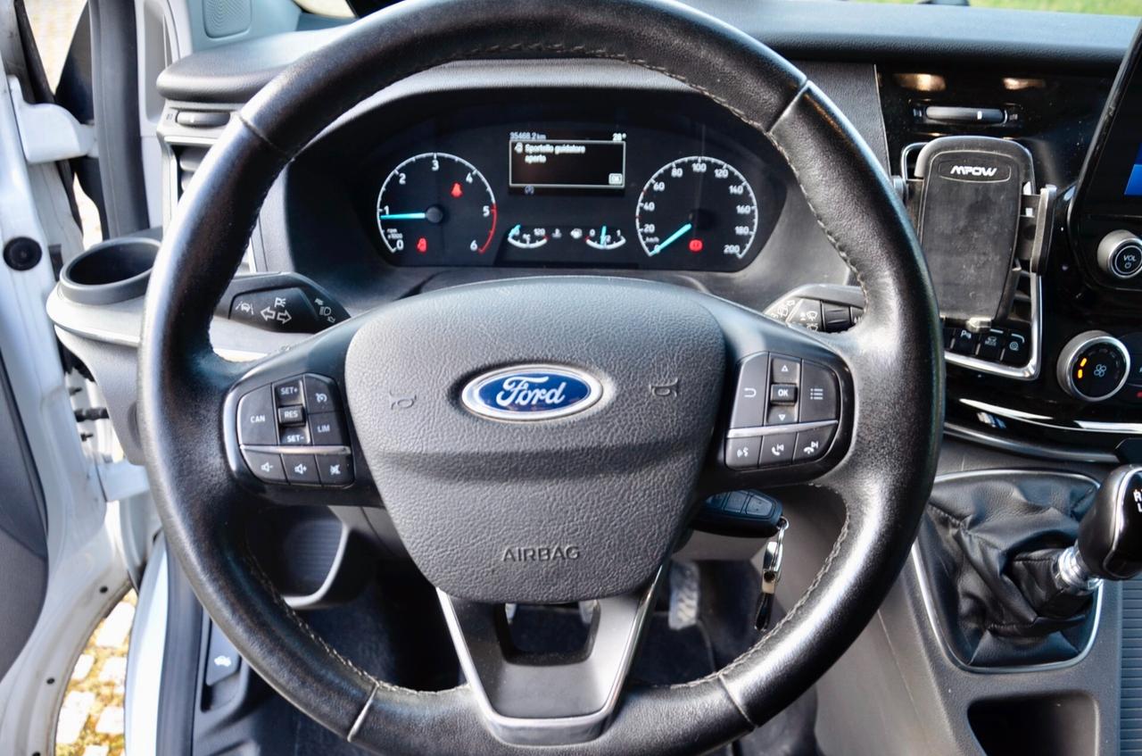 FORD TOURNEO CUSTOM 2.0 ECO HYBRID TITANIUM X 131cv 8 POSTI PASSO LUNGO, GAR. FORD 10/27, SERVICE FORD, UFF ITALIANA, GANCIO TRAINO, RETROCAMERA, PELLE, APPLE ANDROID, PERMUTE