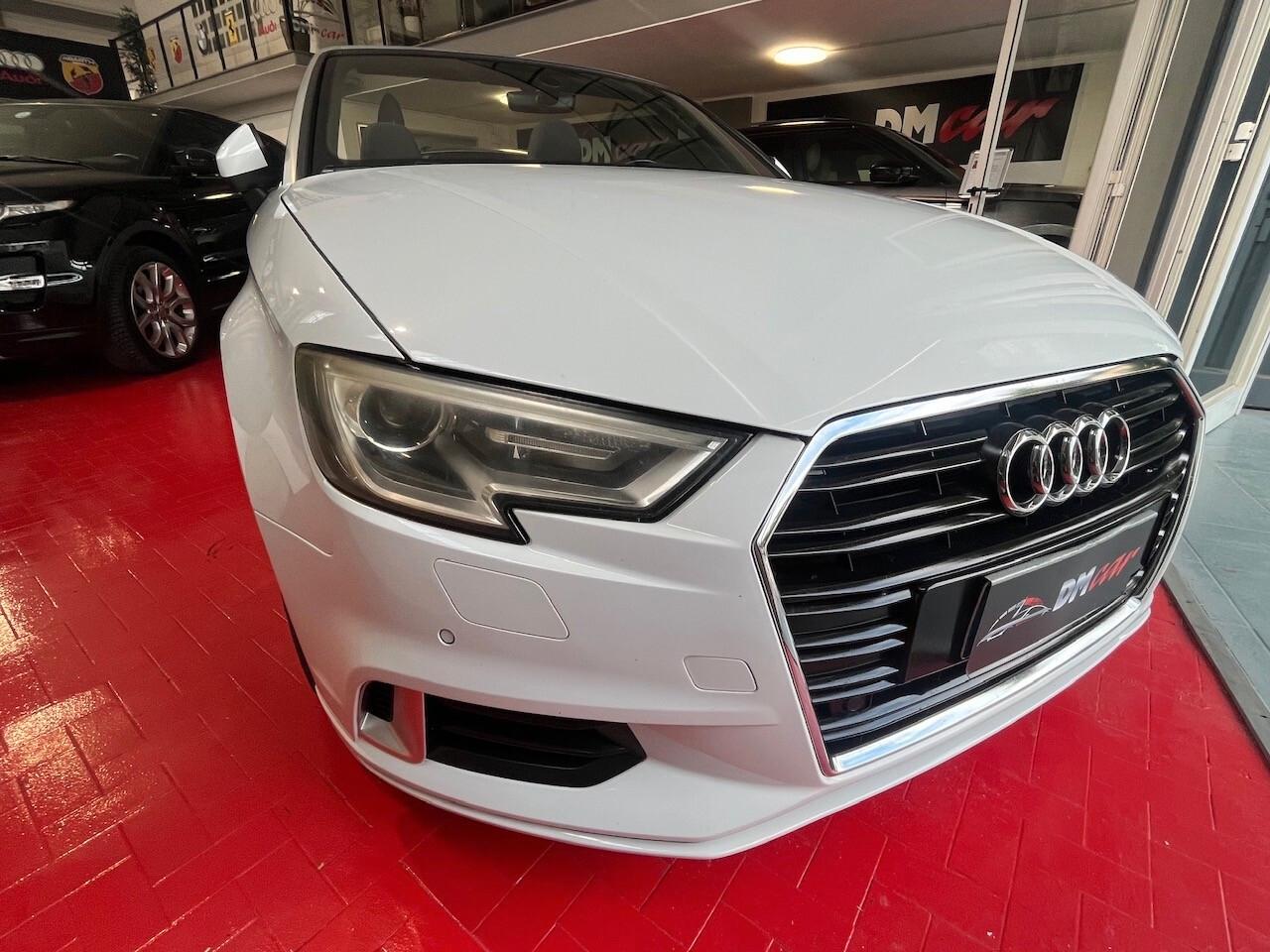 AUDI A3 CABRIO 1.6 TDI 116 CV SPORT NAVI CERCHI DA 18 CAMBIO 6 SPEED KM CERTIFICATI LUCI AMBIENTE OK NEOPATENTATI