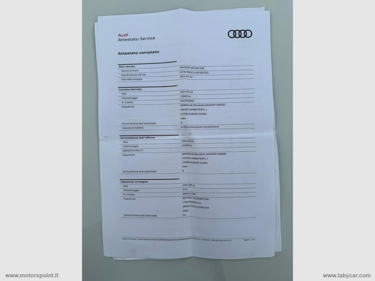 AUDI Q3 SPORTBACK 45 TFSI e S tronic Bus. Plus
