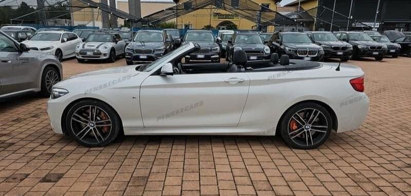 Bmw 220d Cabrio MSPORT 190cv STEPTRONIC PELLE NAVY LED 18