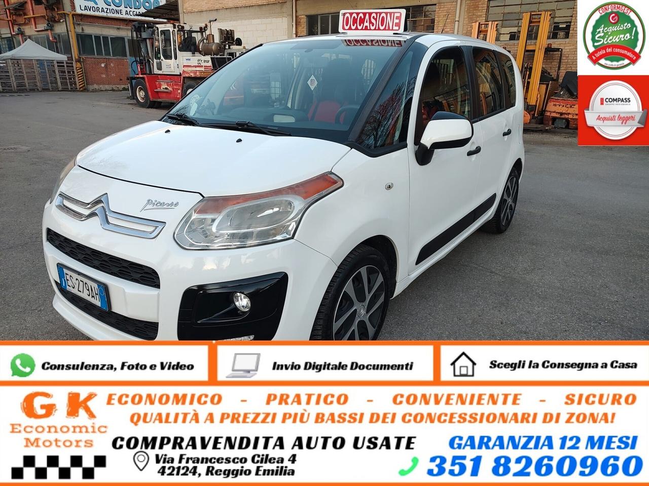 Citroen C3 Picasso 1.4 VTi 95 Exclusive LIMITED 2, 70 kw, OK NEOPATENTATI, GARANZIA L.12 MESI