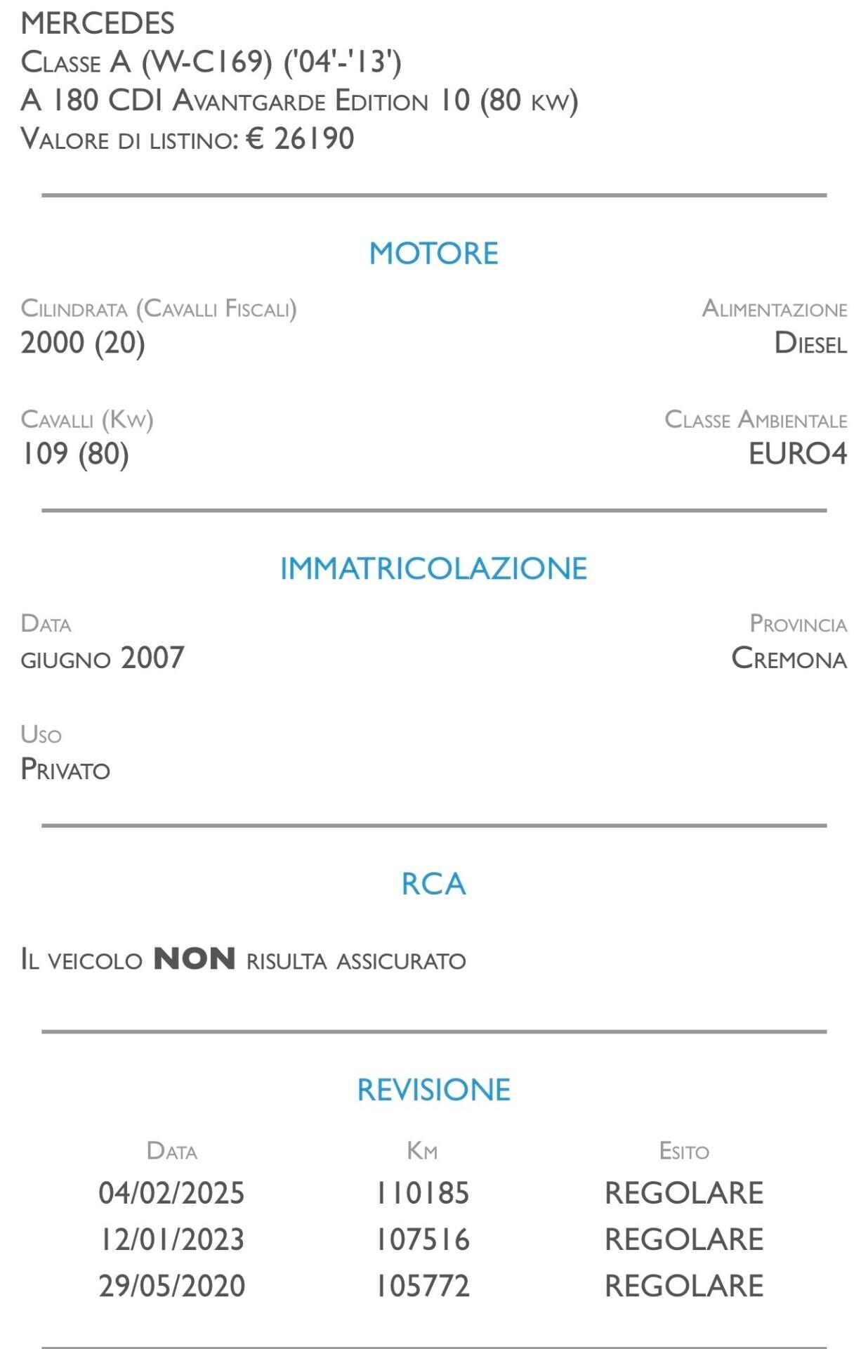 Mercedes-benz A 180 CDI Elegance - UNICO PROPRIETARIO