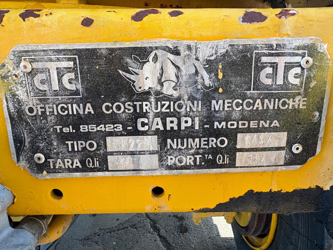 Rimorchio CTC carrello con rampe idrauliche