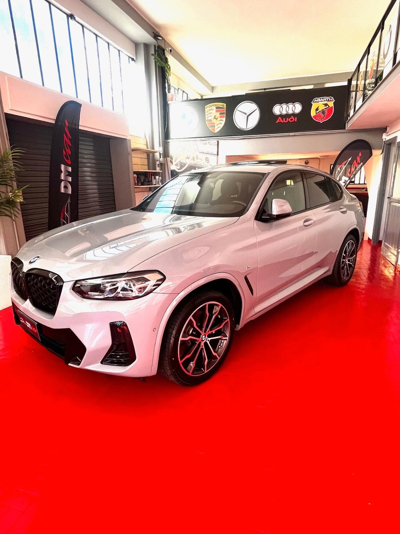 BBMW X4 X-DRIVE 2.0d mhev 48V MSPORT TETTO NAVI CERCHI VIRTUAL TELECAMERA 360 GRADI