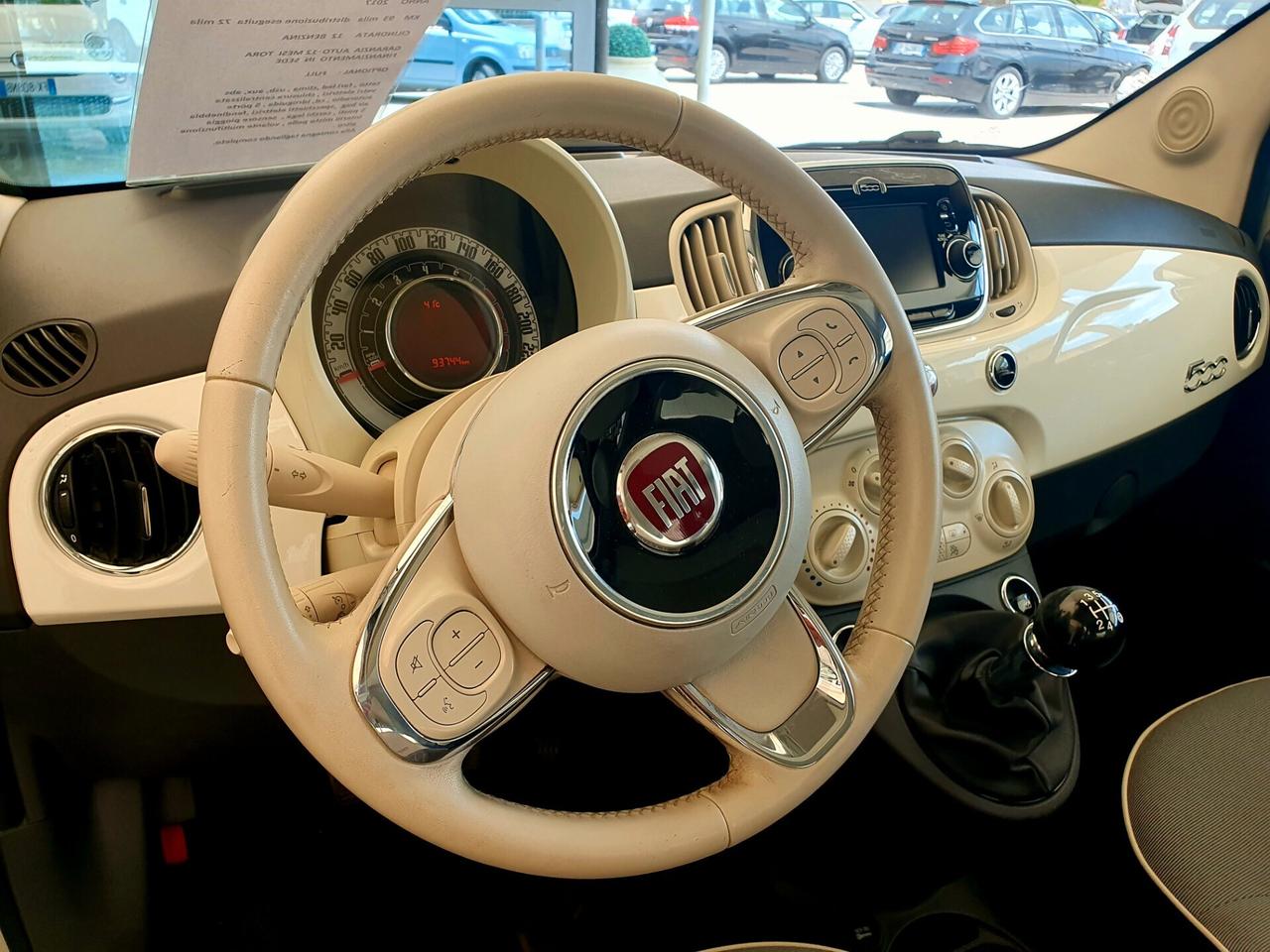 Fiat 500 1.2 Lounge - 2017 - KM. 93.000