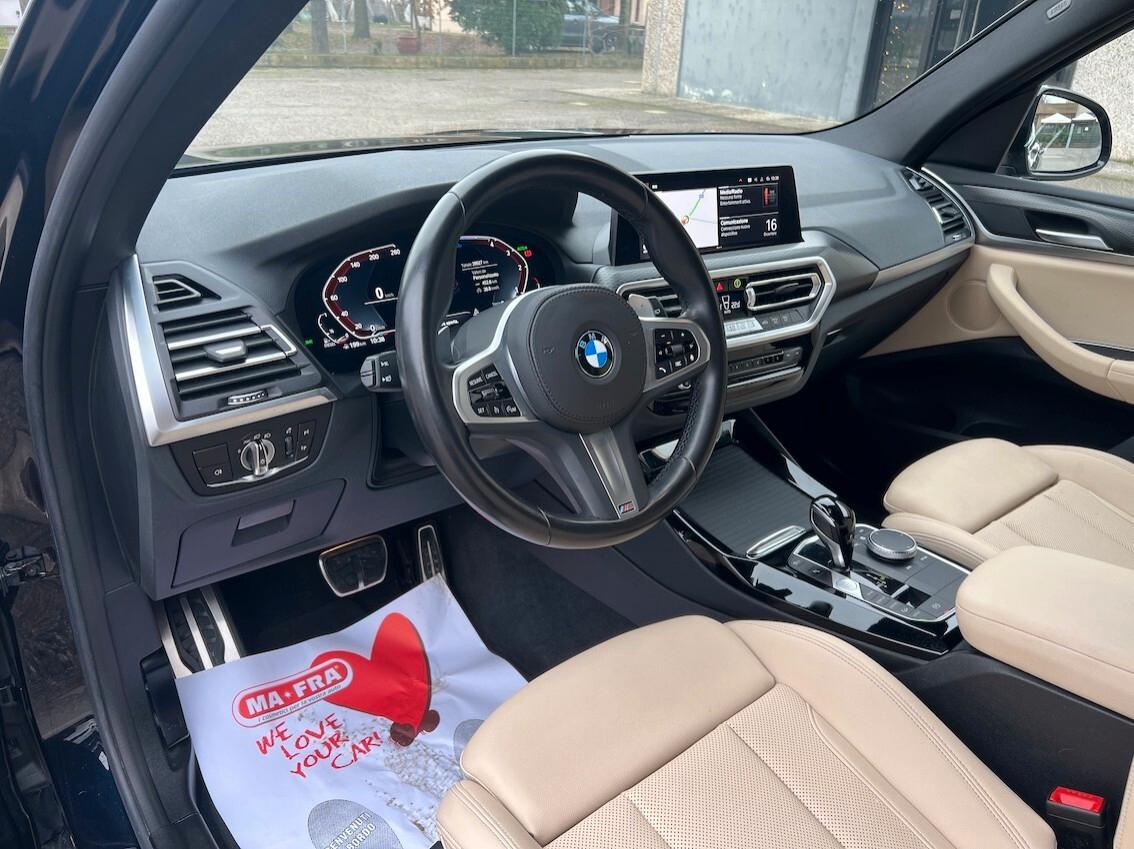 BMW X3 xdrive20d mhev 48V Msport auto UNICO PROPRIETARIO