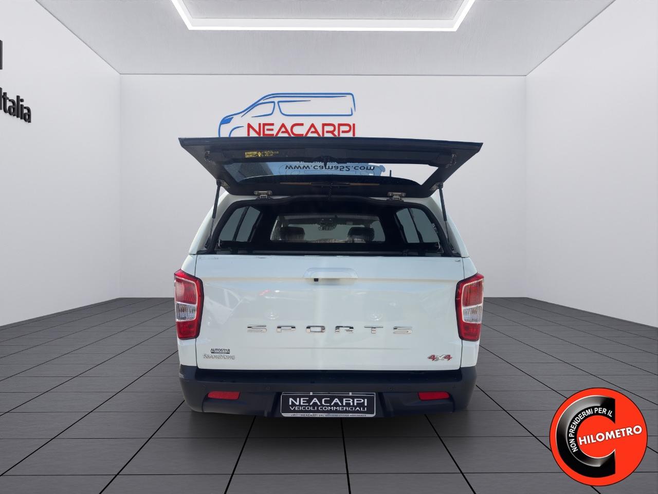 SsangYong Rexton SPORTS XL 2.2 DOUBLE CABINA 4X4 COVER APRIBILE-RETROCAMERA