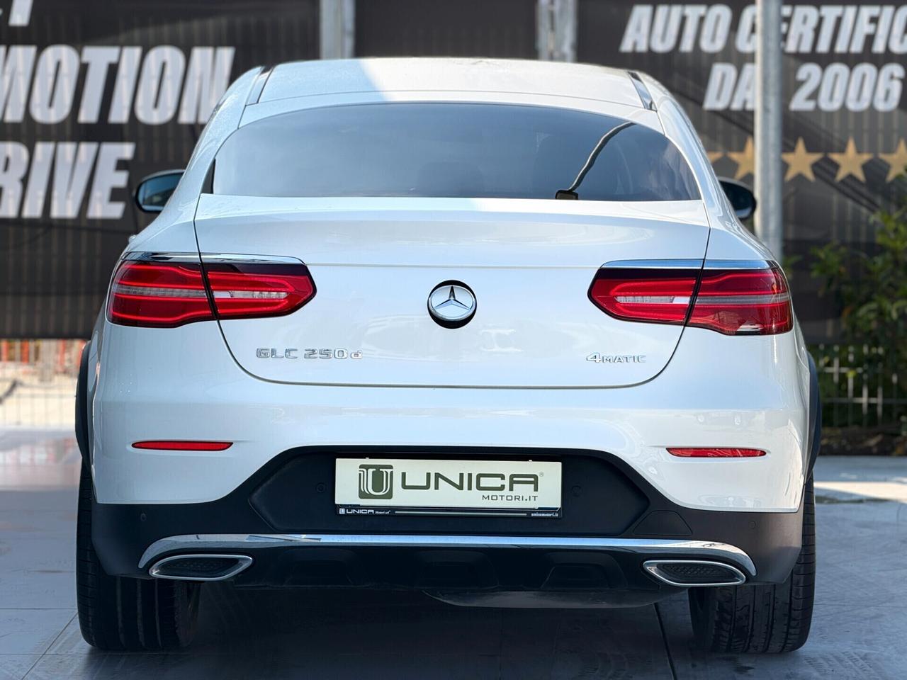 Mercedes-benz GLC 250 d 2.2 204 CV 4Matic COUPE' PREMIUM UNICO PROPRIETARIO IVA ESPOSTA ITALIANA
