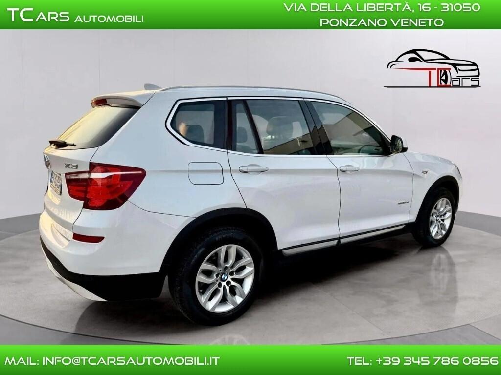 BMW X3 XDRIVE XLINE-KM CERTIFICATI-TETTO APRIBILE