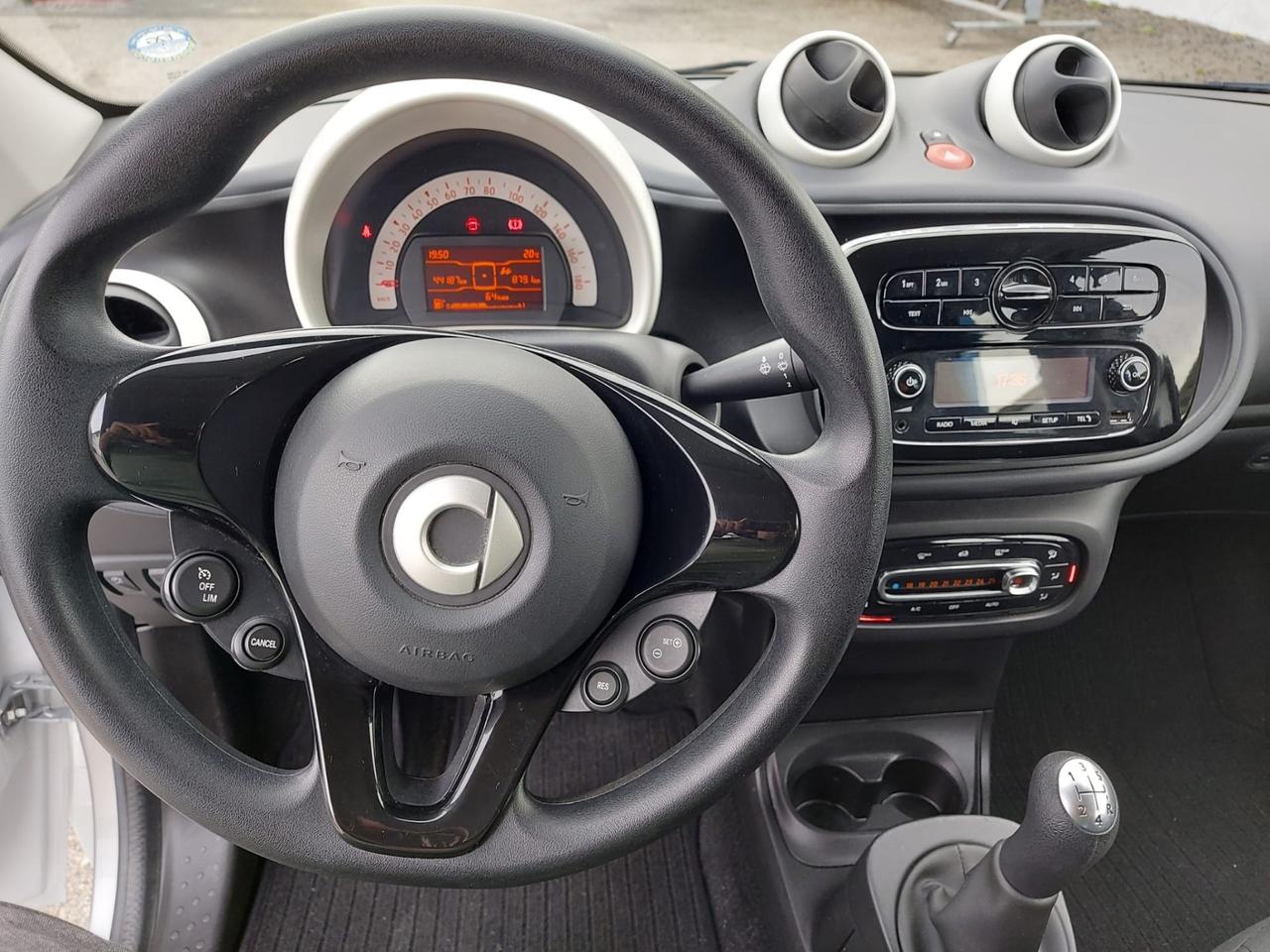 Smart Forfour 1.0 benz/71cv-km 44000-12/2017