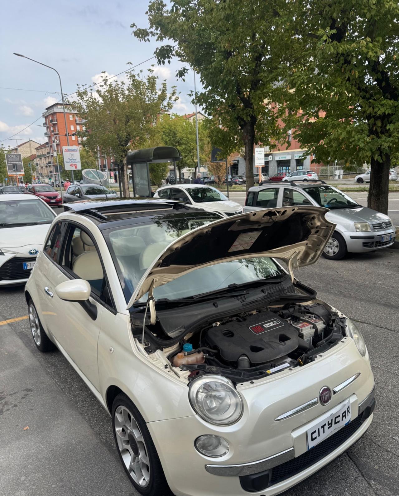 Fiat 500 Bianco Perla Tetto Apribile Full optional