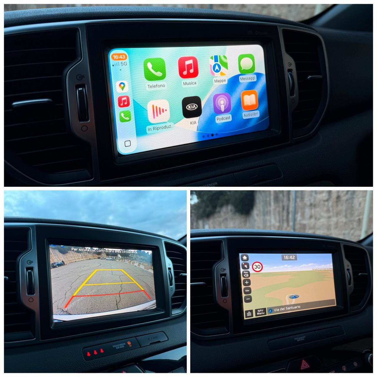 Kia Sportage GT-LINE/1.7 141 CV/CERCHI 19"/TETTO/PELLE