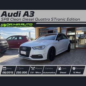 Audi A3 SPB 2.0 TDI 184 CV clean diesel quattro S tronic edition