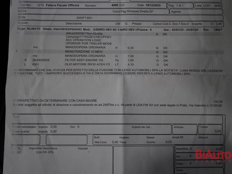 Kia Niro Niro 1.6 gdi hev Evolution dct6