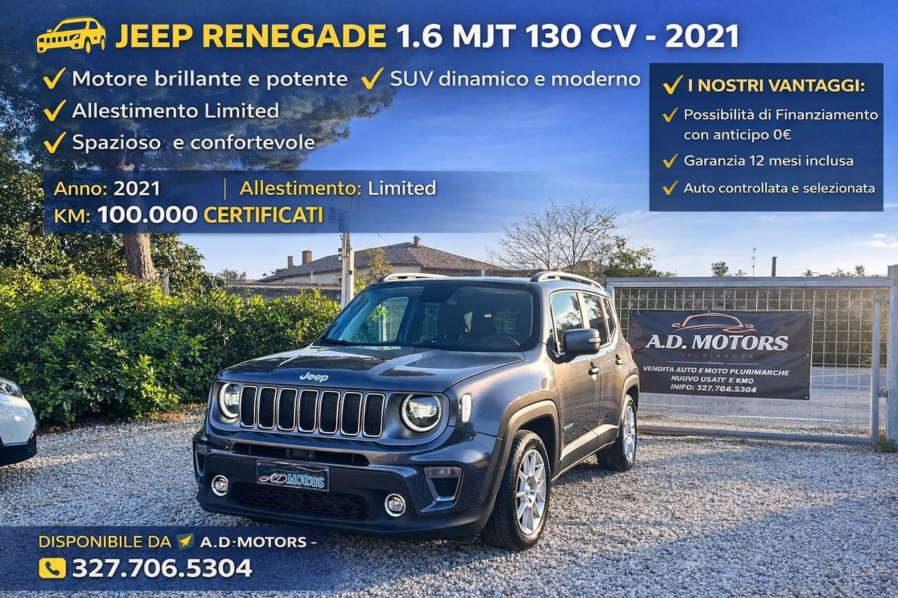 Jeep Renegade 1.6 Mjt 130 CV Limited
