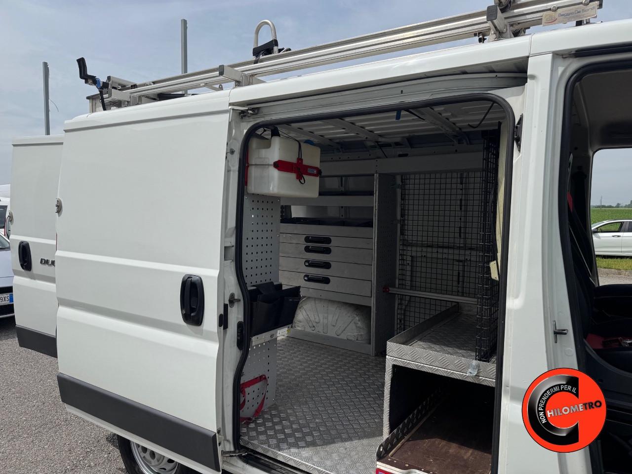 Fiat Ducato 33 2.3 MJT 130 CV ALLESTITO EX ENEL (PC-TN L1H1)SENSORI-POCHISSIMI KM!-PORTAPACCHI-