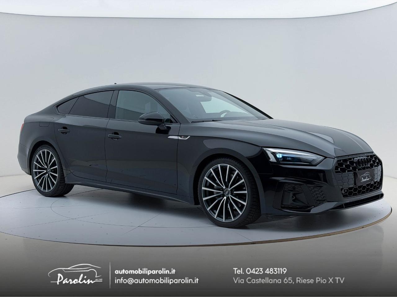 Audi A5 Sportback 40 2.0 tdi mhev S-Line edition S-tronic Black pack-Telecamera-B&O