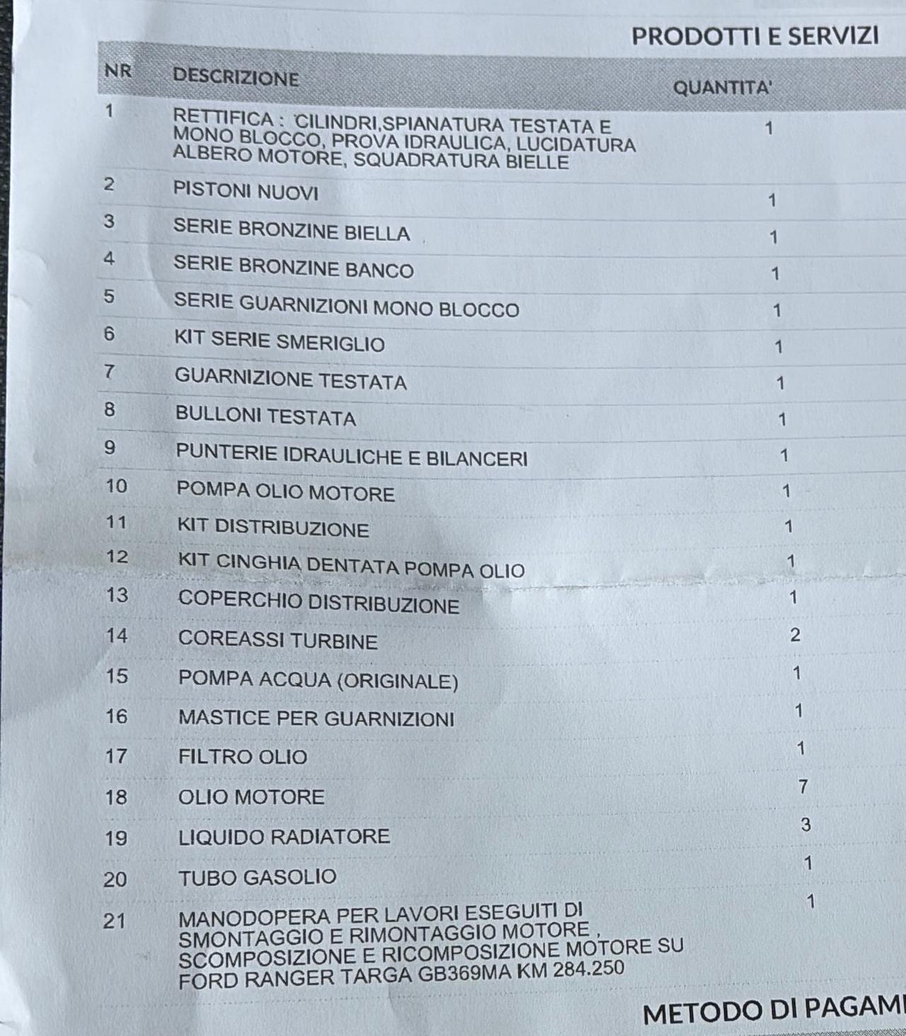 Ford Ranger 2.0 TDCi DC Wildtrak 5 posti (MOTORE NUOVO)