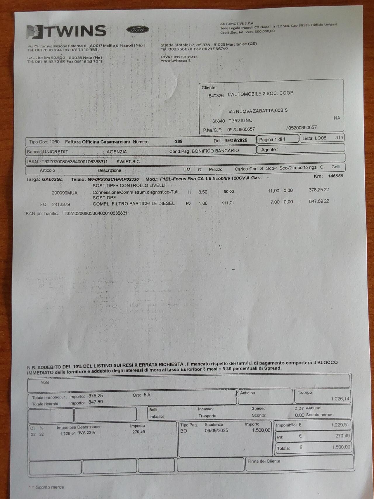 Ford Focus 2.0 150 CV SW Active Co-Pilot Autocarro N1