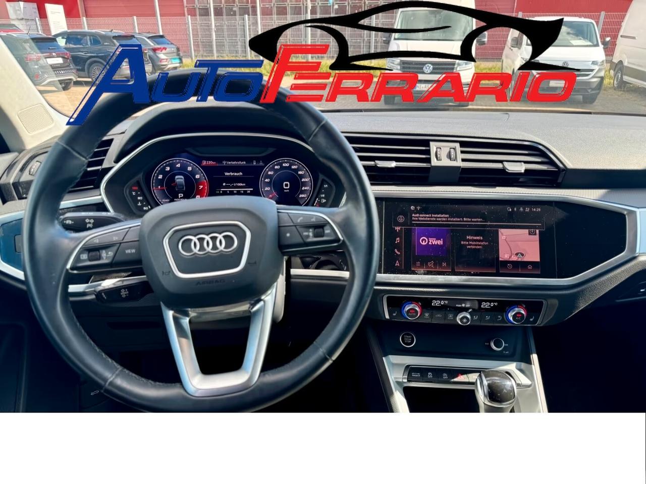 Audi Q3 SPB S LINE 19" SENS PARK DOPPI NAVY CRUISE CONTROL SEDIL IRISCALDATI PORT. ELETTRICO IN ARRIVO OPZI