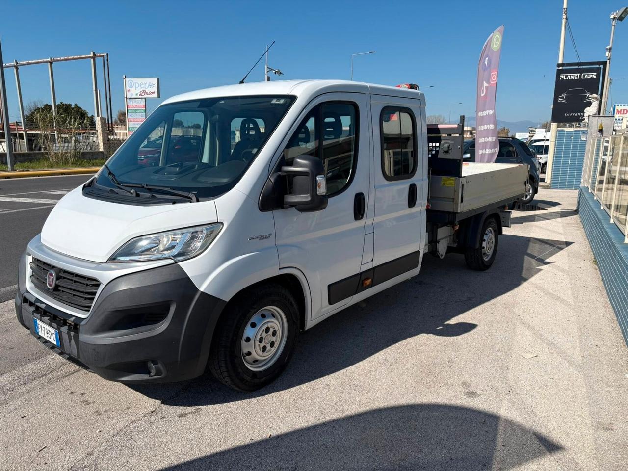 Fiat Ducato Maxi doppia cabina 7 posti gru fassi