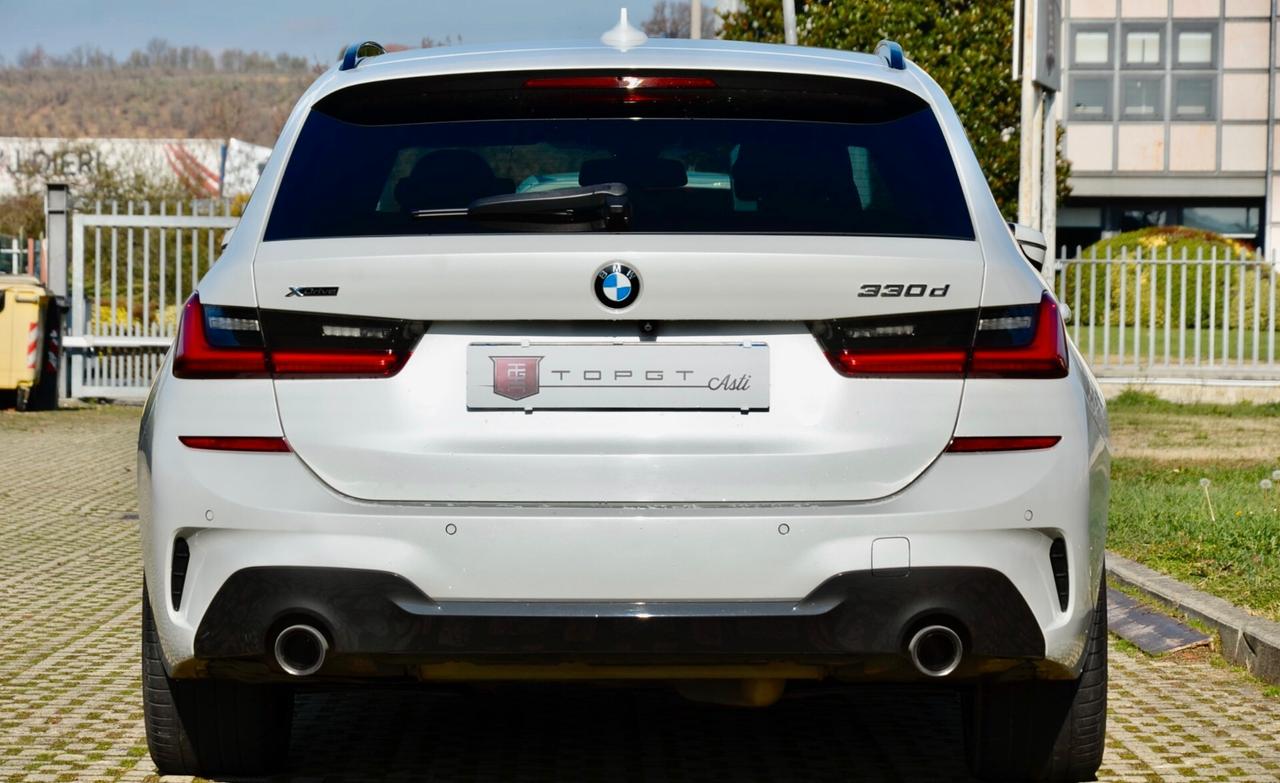 BMW 330d TOURING XDRIVE MSPORT 265cv AUTO, GARANZIA BMW, UFF ITALIANA, SERVICE BMW, EURO 6D, M BRAKES, FARI LED, RETROCAMERA 360°, PELLE, 19", PERMUTE