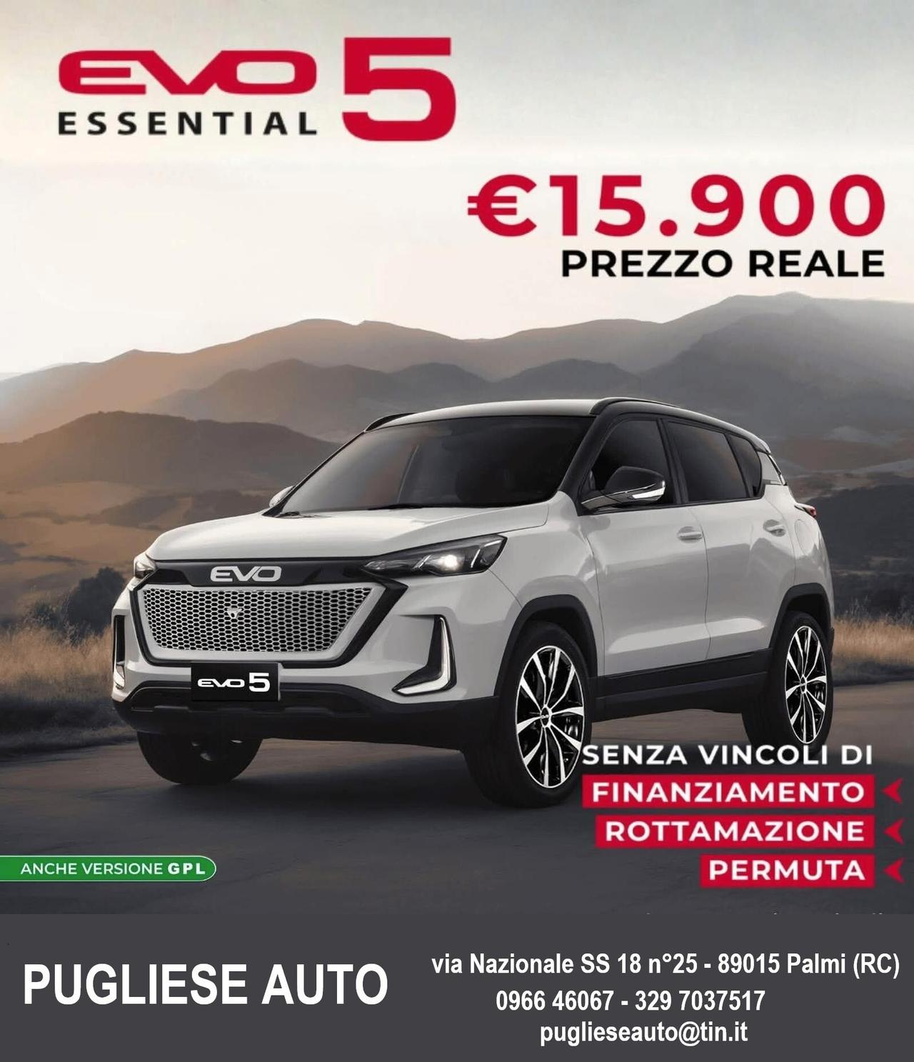 EVO 5 1.5 Turbo bi-fuel (TASSO ZERO FINO AL 28/02/2026)