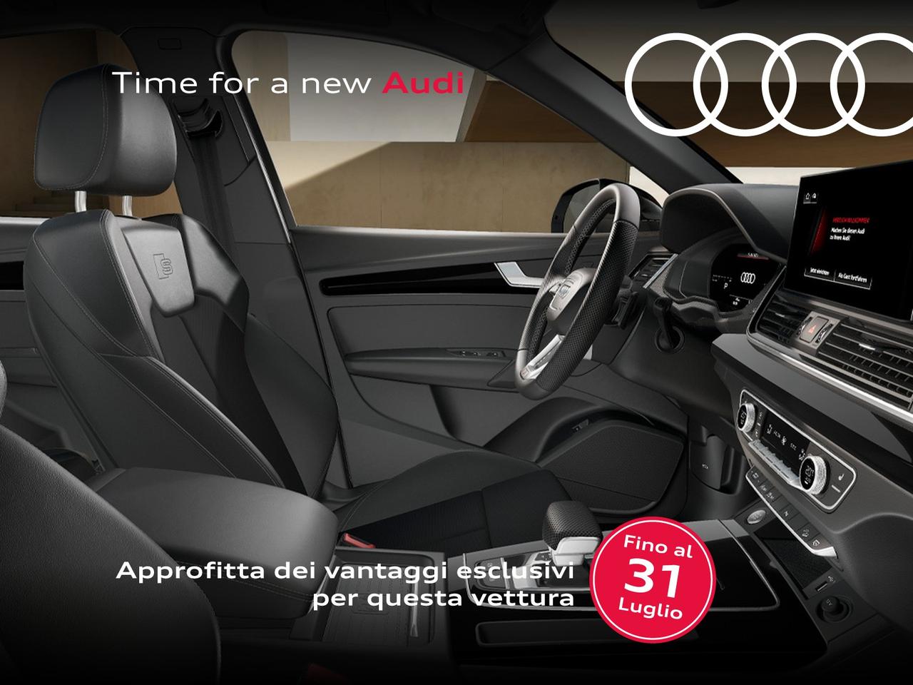 Audi Q5 sportback 40 2.0 tdi mhev 12v identity black quattro s-tronic