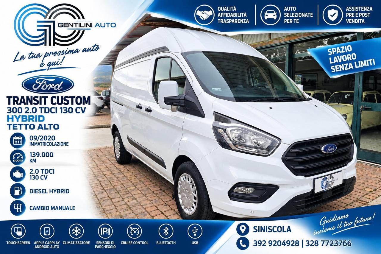 Ford Transit Custom 300 2.0 tdci 130cv Hybrid tetto alto