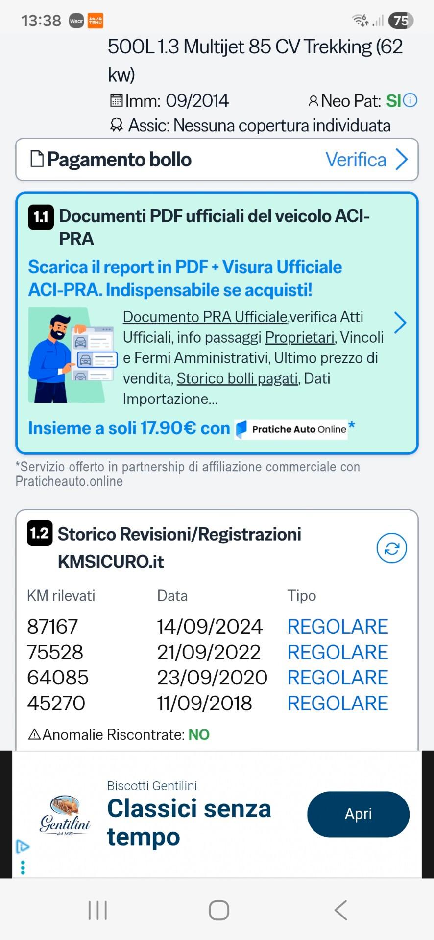 Fiat 500L 1.3 Multijet perfetta e garantita 12M