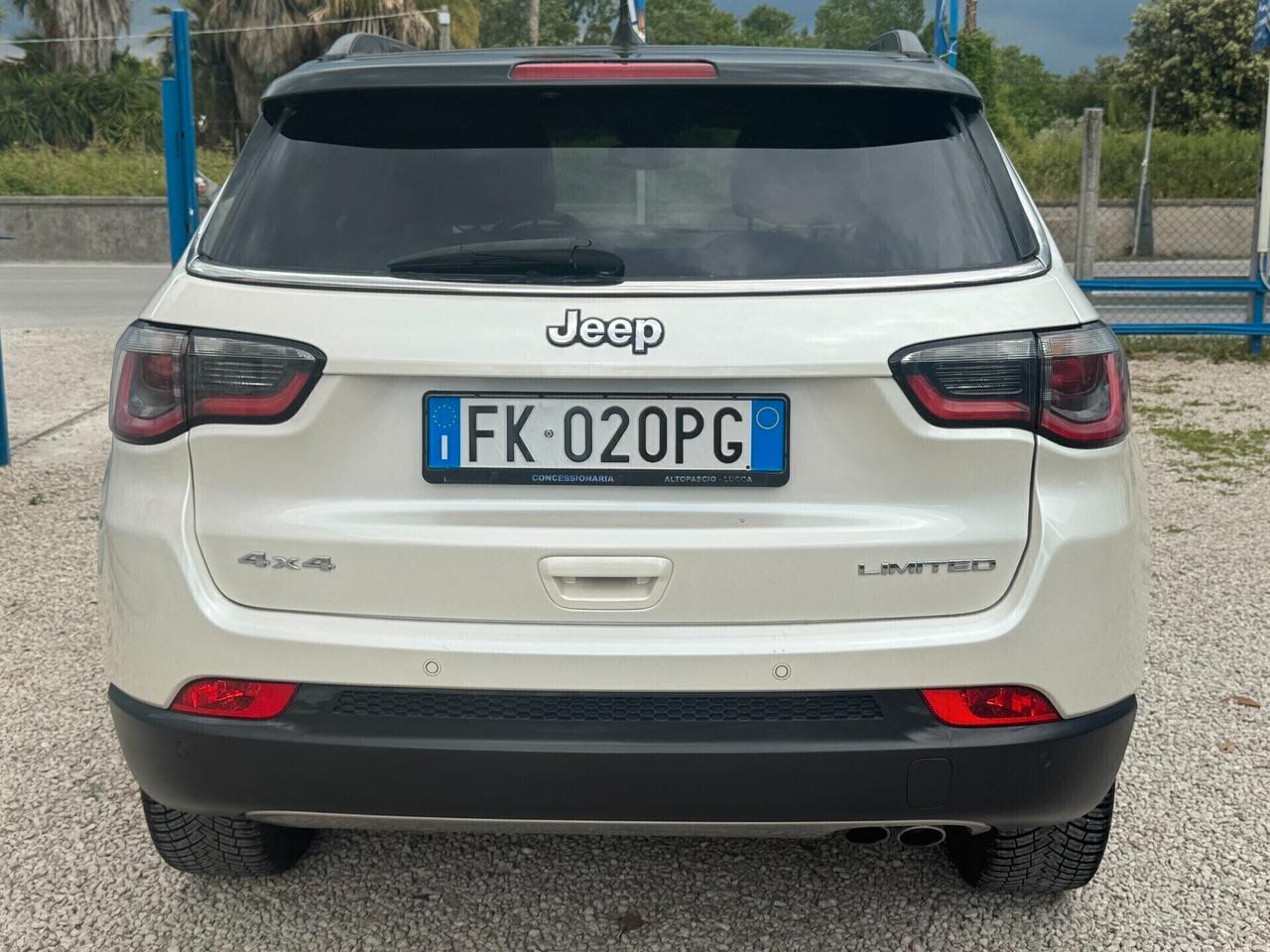 Jeep Compass 2.0 Multijet II cambio automatico km certificati 1 prop. 2017 bianco perla
