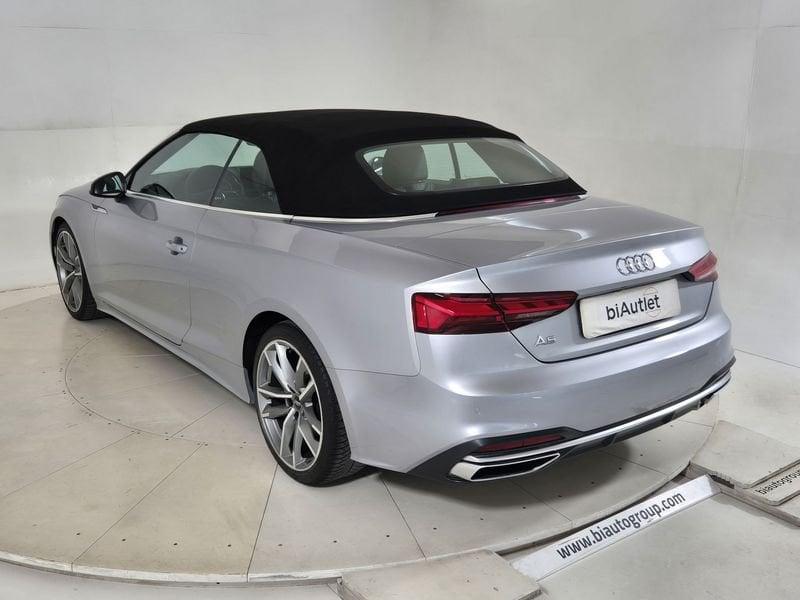 Audi A5 II 2020 Cabriolet Diesel Cabrio 40 2.0 tdi S line edition 190cv s-tronic