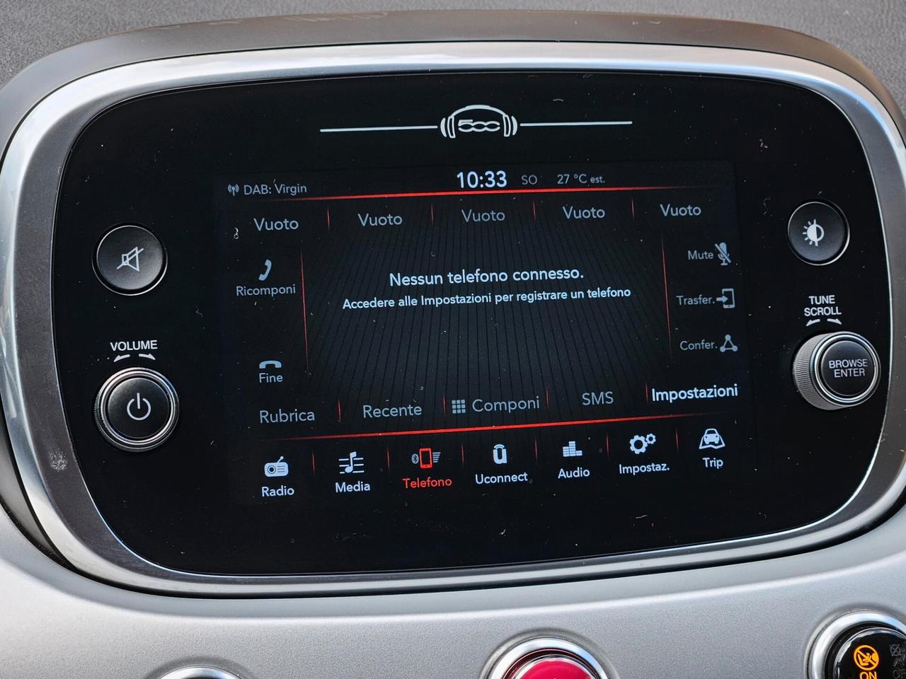 FIAT 500X 1300 MJT CONNECT CHILOMETRI CERTIFICATI