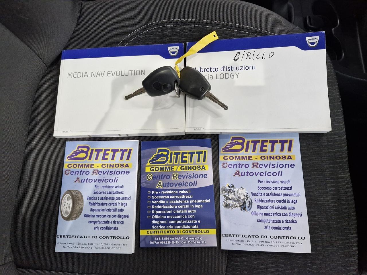 DACIA LODGY 1.5 DCi 110CV START&STOP 7 POSTI 2016