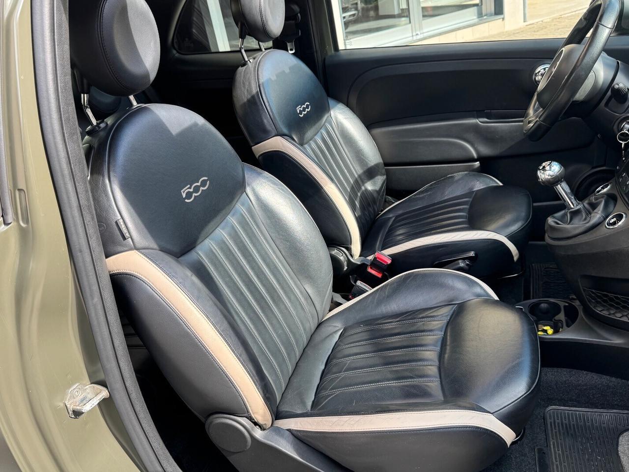 FIAT 500 1.3 MJ 95 CV. E6 RIVA TETTO+PELLE+BIXENO